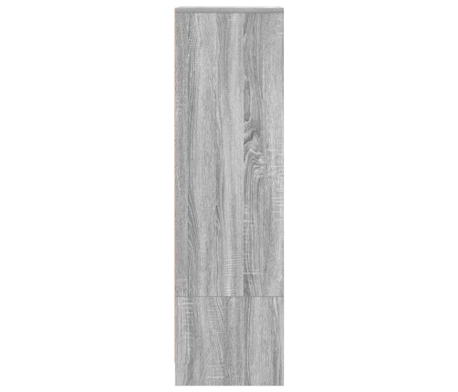 Aparador alto Sonoma gris 29,5x34x119,5 cm madera de ingeniería