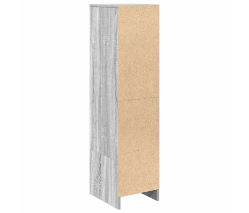 Aparador alto Sonoma gris 29,5x34x119,5 cm madera de ingeniería