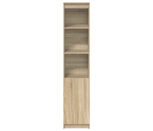 Aparador alto roble Sonoma 37,5x35x180 cm madera de ingeniería