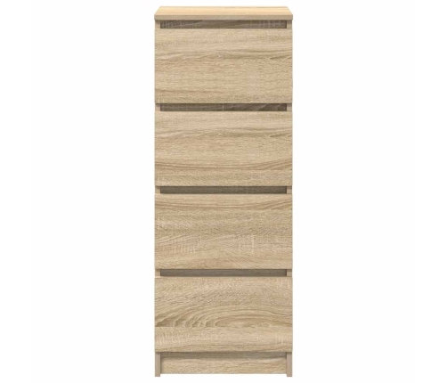 Aparador roble Sonoma 37,5x35x76 cm madera ingeniería