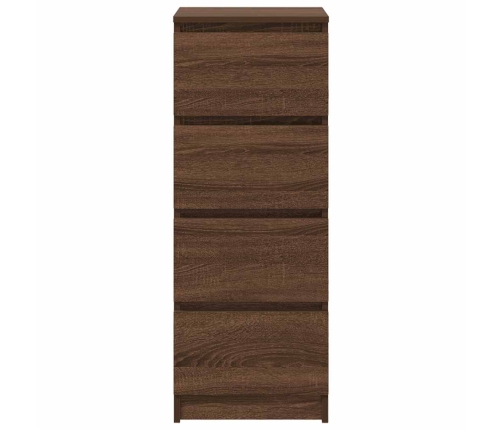 Aparador roble marrón 37,5x35x99 cm madera de ingeniería