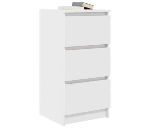 Aparador blanco 37,5x35x76 cm madera de ingeniería