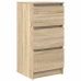 Aparador roble Sonoma 37,5x35x76 cm madera de ingeniería
