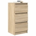 Aparador roble Sonoma 37,5x35x76 cm madera de ingeniería