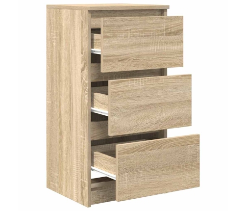 Aparador roble Sonoma 37,5x35x76 cm madera de ingeniería