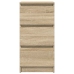 Aparador roble Sonoma 37,5x35x76 cm madera de ingeniería