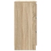 Aparador roble Sonoma 37,5x35x76 cm madera de ingeniería