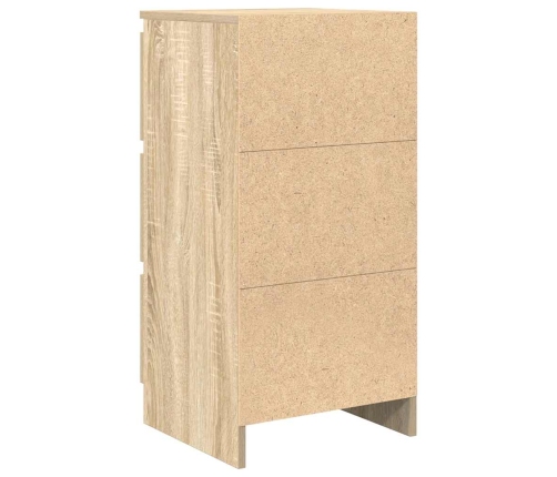 Aparador roble Sonoma 37,5x35x76 cm madera de ingeniería