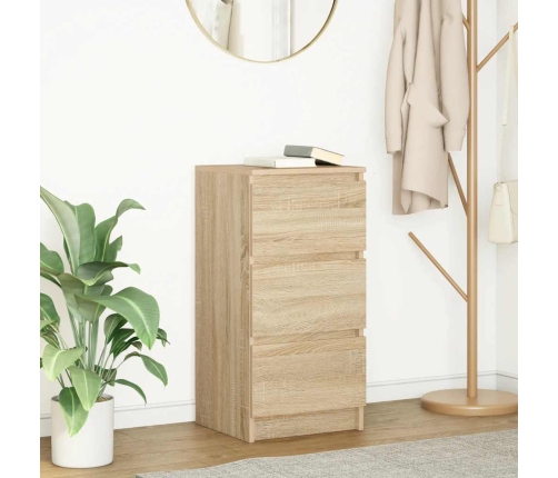 Aparador roble Sonoma 37,5x35x76 cm madera de ingeniería