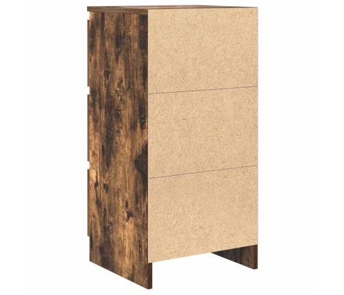 Aparador roble ahumado 37,5x35x76 cm madera de ingeniería