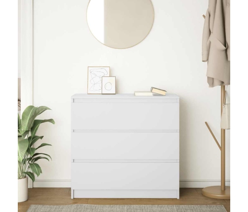 Aparador blanco 80x35x76 cm madera de ingeniería