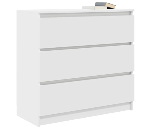 Aparador blanco 80x35x76 cm madera de ingeniería