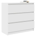 Aparador blanco 80x35x76 cm madera de ingeniería