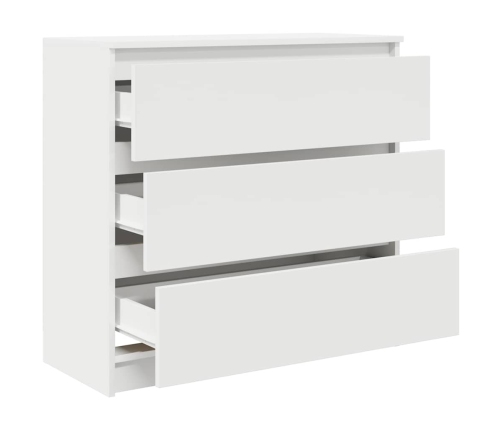 Aparador blanco 80x35x76 cm madera de ingeniería