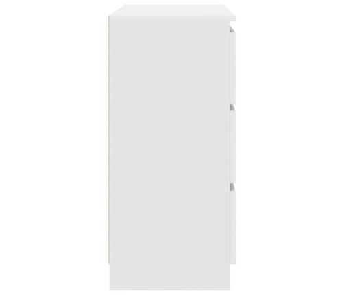 Aparador blanco 80x35x76 cm madera de ingeniería
