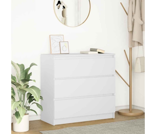 Aparador blanco 80x35x76 cm madera de ingeniería
