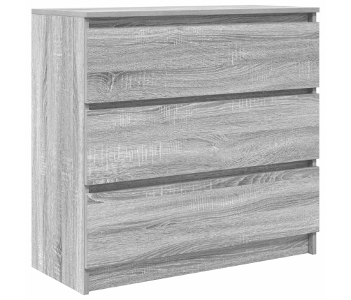 Aparador de madera de ingeniería Sonoma gris 80x35x76 cm