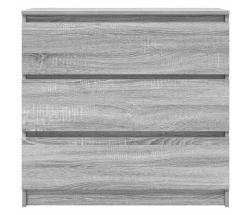 Aparador de madera de ingeniería Sonoma gris 80x35x76 cm