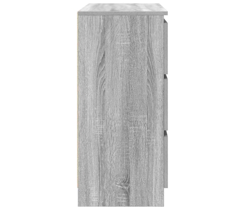 Aparador de madera de ingeniería Sonoma gris 80x35x76 cm