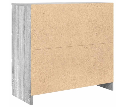 Aparador de madera de ingeniería Sonoma gris 80x35x76 cm