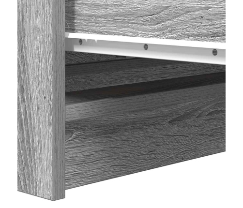 Aparador de madera de ingeniería Sonoma gris 80x35x76 cm