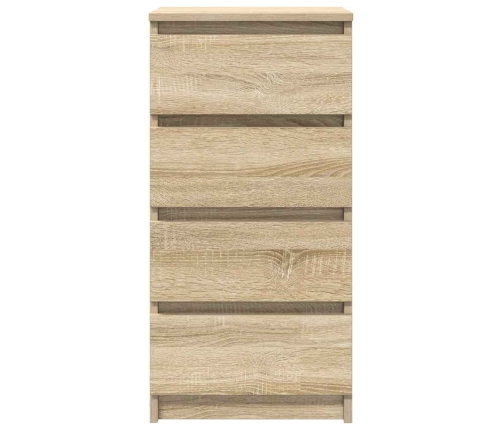 Aparador roble Sonoma 37,5x35x76 cm madera de ingeniería