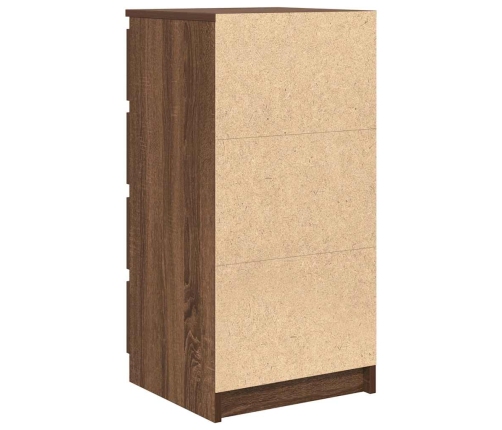 Aparador roble marrón 37,5x35x76 cm madera de ingeniería