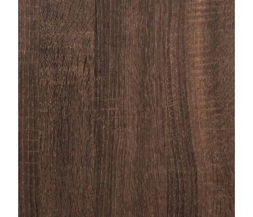 Aparador roble marrón 37,5x35x76 cm madera de ingeniería