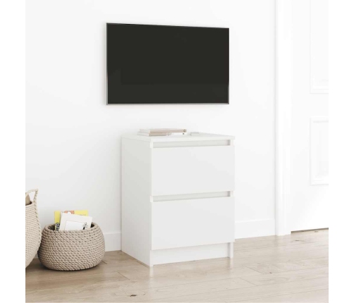 Mueble de TV de madera de ingeniería blanco 40x35x54 cm