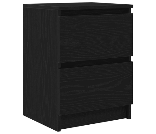 Mueble de TV de madera de ingeniería negro 40x35x54 cm