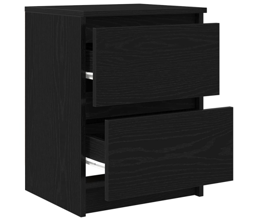 Mueble de TV de madera de ingeniería negro 40x35x54 cm