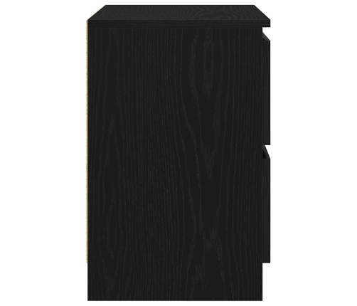 Mueble de TV de madera de ingeniería negro 40x35x54 cm