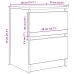 Mueble de TV de madera de ingeniería gris hormigón 40x35x54 cm