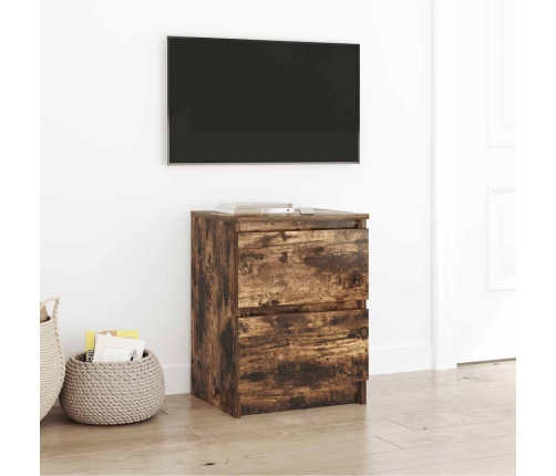 Mueble de TV de roble ahumado 40x35x54 cm Madera de ingeniería