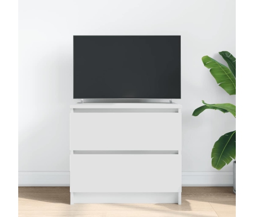 Mueble para TV madera contrachapada blanco 60x35x54 cm