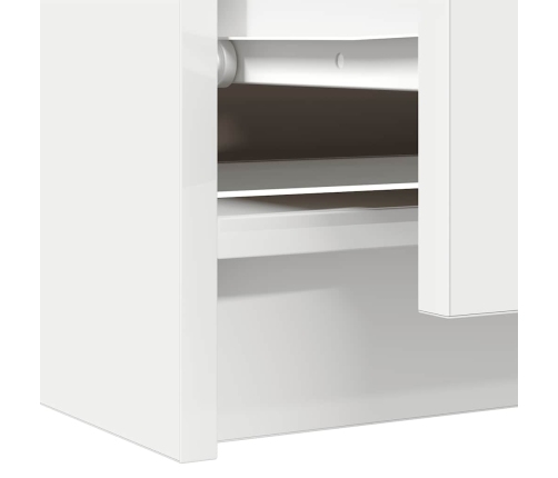 Mueble para TV madera contrachapada blanco 60x35x54 cm