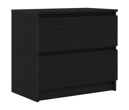 Mueble para TV madera contrachapada negro 60x35x54 cm