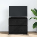 Mueble para TV madera contrachapada negro 60x35x54 cm