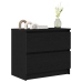 Mueble para TV madera contrachapada negro 60x35x54 cm