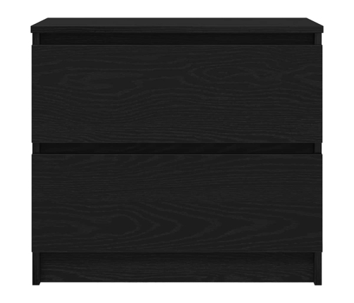 Mueble para TV madera contrachapada negro 60x35x54 cm