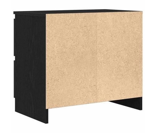 Mueble para TV madera contrachapada negro 60x35x54 cm