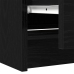 Mueble para TV madera contrachapada negro 60x35x54 cm