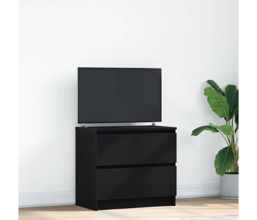 Mueble para TV madera contrachapada negro 60x35x54 cm