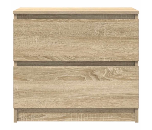 Mueble para TV madera contrachapada roble ahumado 60x35x54 cm