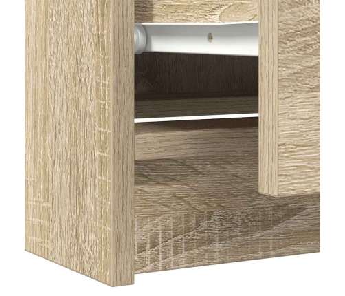 Mueble para TV madera contrachapada roble ahumado 60x35x54 cm