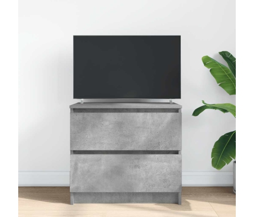 Mueble de TV madera de ingeniería gris hormigón 60x35x54 cm