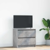 Mueble de TV madera de ingeniería gris hormigón 60x35x54 cm