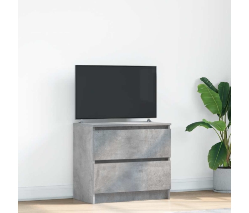 Mueble de TV madera de ingeniería gris hormigón 60x35x54 cm