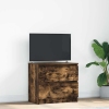 Mueble de TV madera de ingeniería roble ahumado 60x35x54 cm