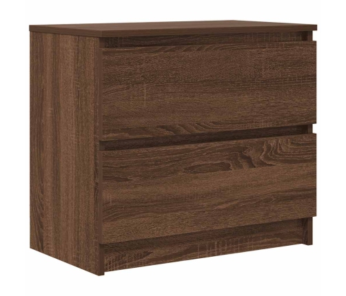 Mueble para TV madera contrachapada marrón roble 60x35x54 cm